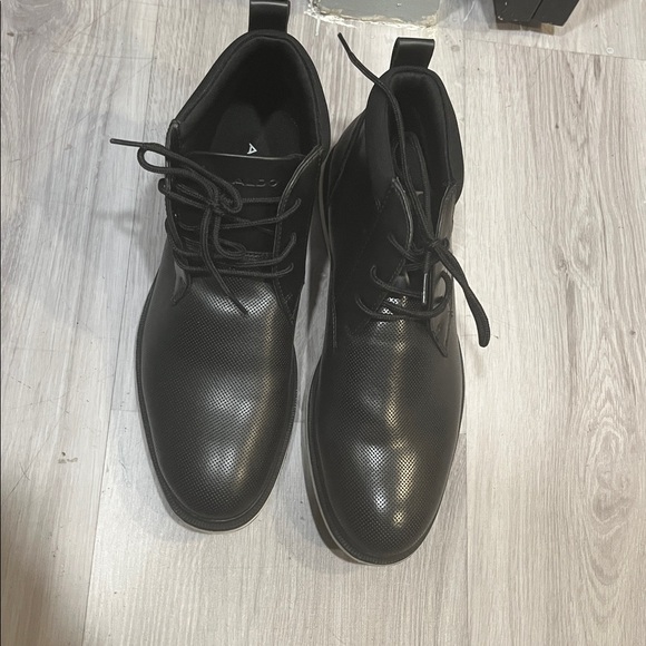 Aldo Mens 8 M Black Chukka Dress Boot‎ Shoes Lace main image 5
